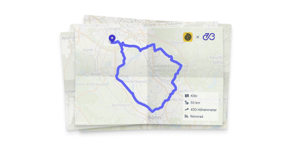 Club-Routen-Bibliothek mit Kartenansicht