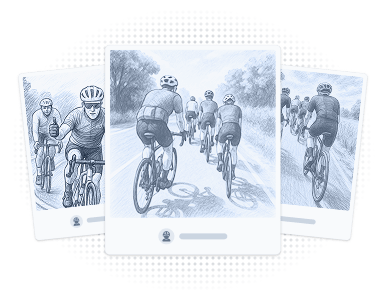 Beispielbilder vom Rennrad fahren