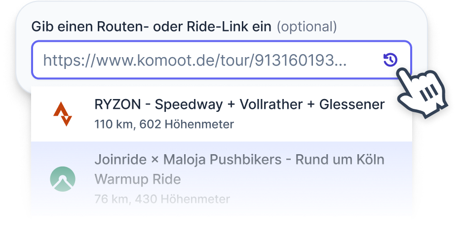 Routen-Vorschläge